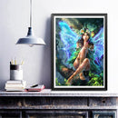 Micolot Butterfly Fairy 5D DIY Diamond Round Rhinestone Embroidery Paintings Artcraft for