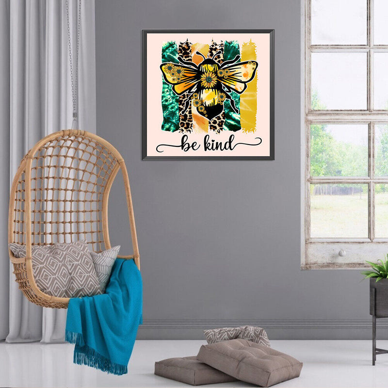 5D Diamond Painting Kit DIY Bee Full Round Drill Mosaic Picture Wall Decor