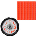 Spoke Reflector 12 Pieces MTB Bike Wheel Spoke Reflective Strips (Orange)