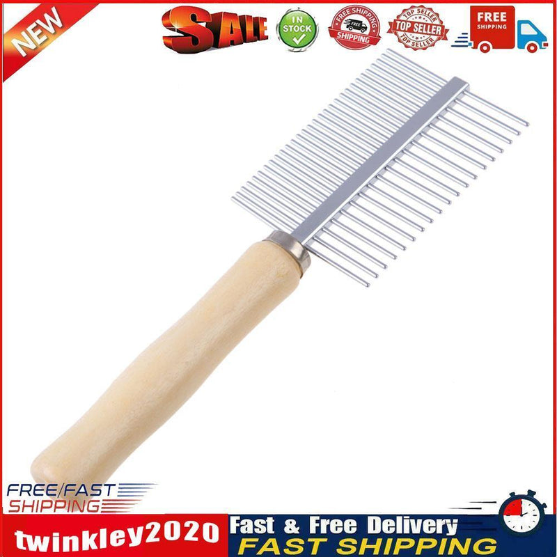 Stainless Steel Pet Dog Cat Hair Fur Double-sided Brush Comb Grooming Newly