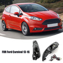 For Ford Fiesta JA8 13-17 White Lens Fog Lights Headlight Cover Hood Grill Kit