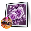 Rose 5D Diamond Painting Embroidery DIY Craft Cross Stitch Decor(Burgundy Newly