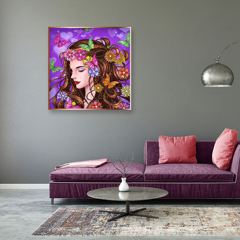 Mosaic Part Drill Special Shaped DIY Butterfly Beauty 5D Diamond Painting