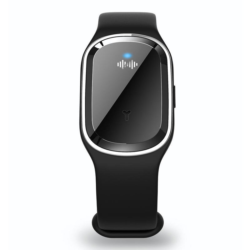 Kid Mosquito Repellent Bracelet USB Ultrasonic Repeller Wristband (Black)