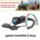 Motorcycle Key Barrel Ignition Switch 4 wire On/Off Quad Universal