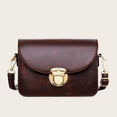Fashion Leather Crossbody Handbag Women Solid Color Small Shoulder Messenger Bag