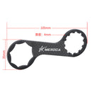 Bicycle Front Fork Cap Wrench Spanner MTB Bike Disassembly Tools (Black) Newly