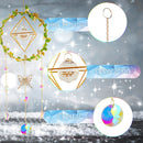 #A Crystal Wind Chimes Butterfly Star Moon Love Prisms Light Catcher Home Orname