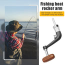 Wood Knob Metal Spinning Reel Handle Replacement for LINNHUE 5000-6000 Newly