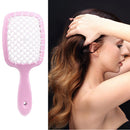 Hollow Detangling Hairdressing Comb Wet Dry Hair Scalp Plate Combs (Pink) Newly