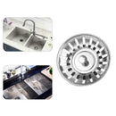 Steel Sink Strainer Waste Plug double floor Drain Stopper B0H9 B5O8