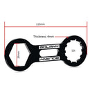 Bolany Aluminum Alloy MTB Bike Front Fork Cap Wrench Repair Tools (Black)