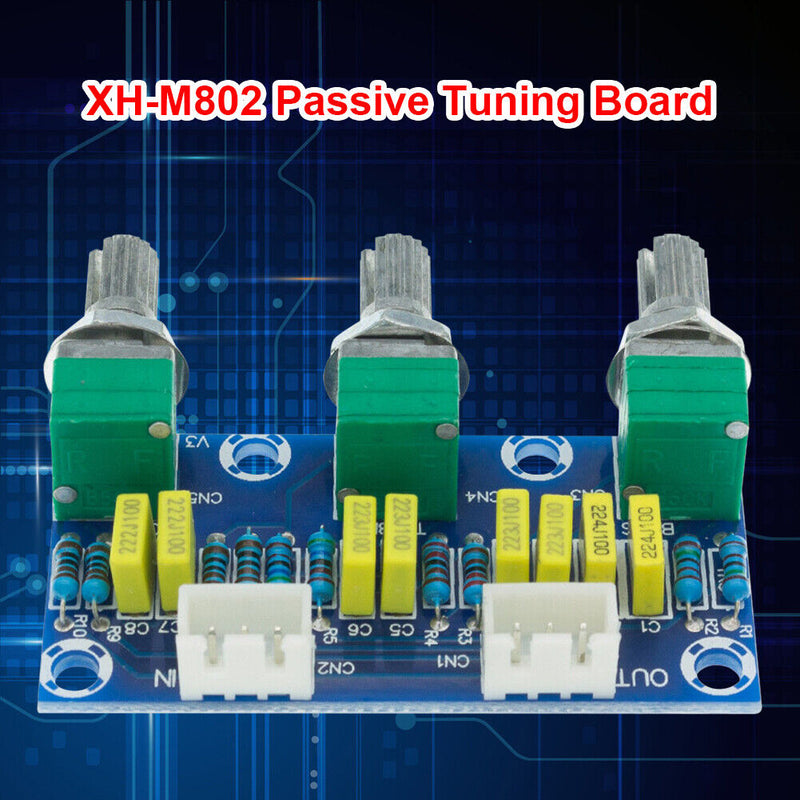 XH-M802 Passive Preamplifier Tone Board HiFi Treble Bass Volume Control Mod