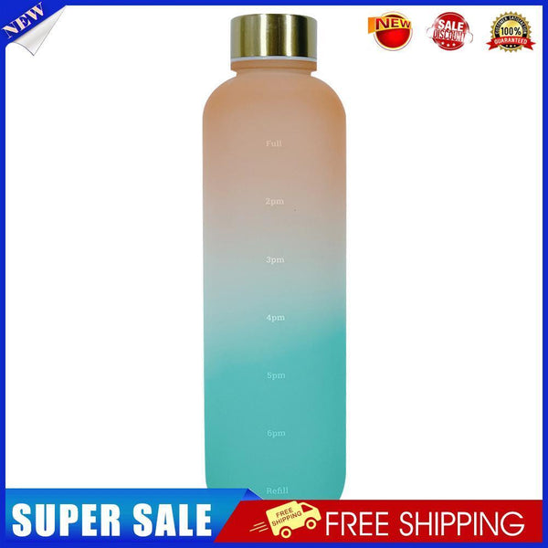 1000ml Water Bottle Frosted Outdoor Sports Drinking Kettle (Orange Green)