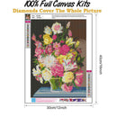 Full Drill Diamond Painting Blossom Flowers Embroidery Mosaic Craft Needlewor