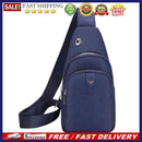 Simple Pure Color Sports Shoulder Handbags Men Oxford Cloth Crossbody Chest B