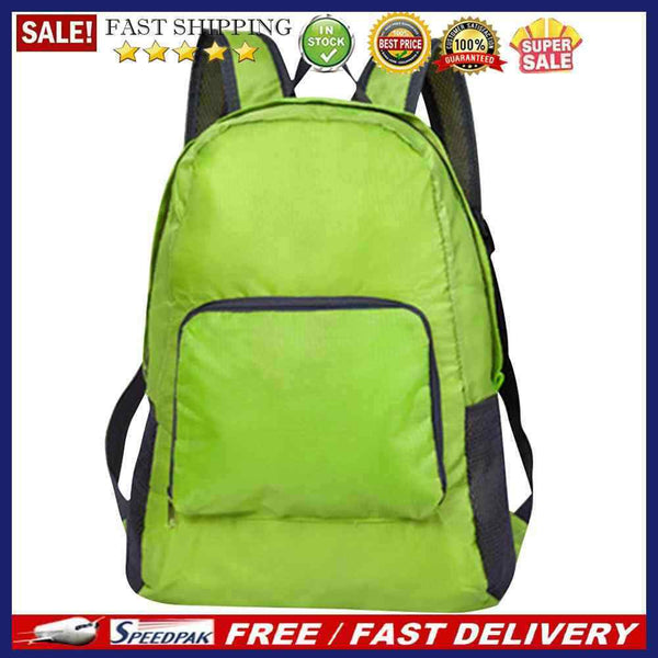 20L Men Women Backpack Folding Lightweight Trekking Travel Rucksack (Green)