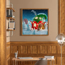 Paint By Numbers Kit DIY Christmas Cottage Colouring Oil Picture Ornaments