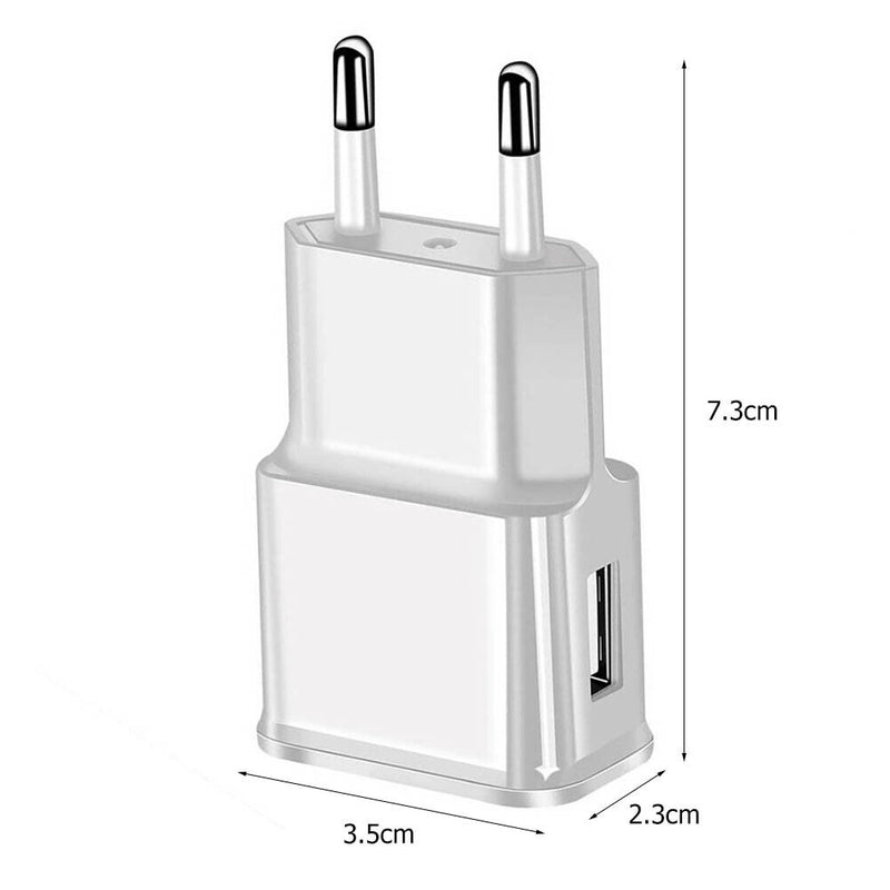 USB Chargers 1A 2A Wall Fast Charging Mobile Phone EU Plug Chargers Adapters