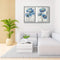 2 Panel Flowers Colouring Oil Canvas Picture DIY Handpainted Paint By Number Kit