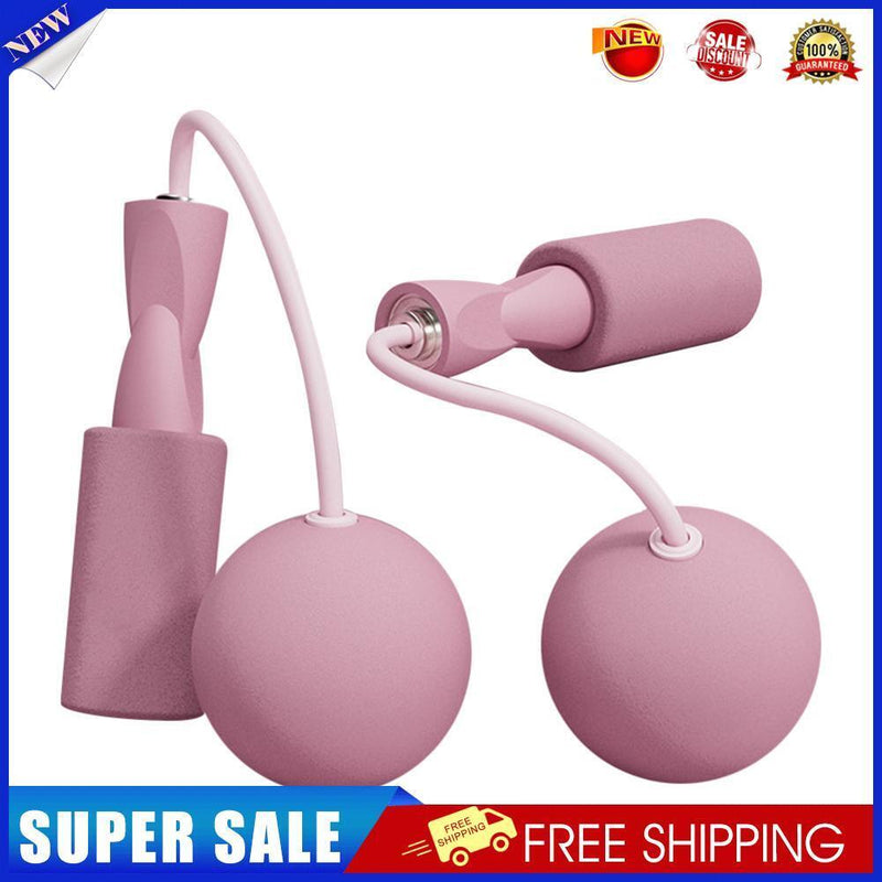 Bearing Weighted Cordless Jump Rope Fitness Speed Skipping Rope (Pink 75mm)
