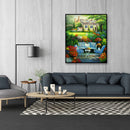 DIY Garden Mosaic Picture Kits Round Diamond Painting for Home Wall Decor Gift