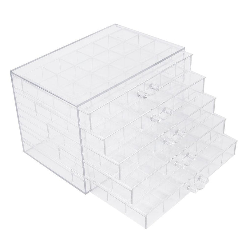 Portable Nail Accessories Holder Display Stand Make Up Drawers Organizer