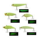 5pcs/Set Luminous Pencil Minnow VIB Popper Fishing Lures Artificial Baits
