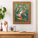 5D Kit DIY koi Round Diamond Painting Mosaic Rhinestone Picture