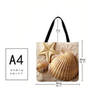 Women's Starfish Printed Shoulder Bag Large Capacity 40x40