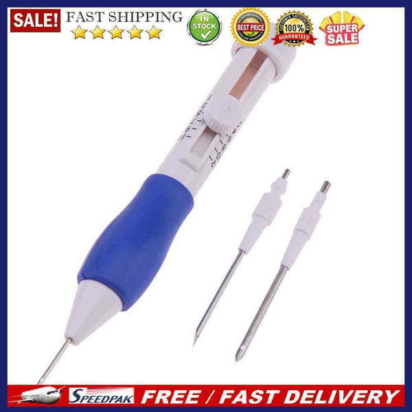 Punch Needle Set 3 Needles 2 Threaders Craft Tool for Embroidery DIY(A)