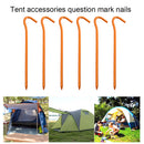 6pcs Tent Nails 18cm Aluminium Alloy Stake Pegs Outdoor Camp Fixing Ground Na