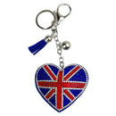 Shape Crystal Tote Bag Queen Elizabeth Keyring Platinum Jubilee Union Jack