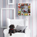 5D DIY Diamond Painting Kits Full Round Drill Cardinal in Frame Mosaic Picture