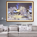 DIY 5D Diamond Snow House Painting Embroidery Home Decor Craft A Newly