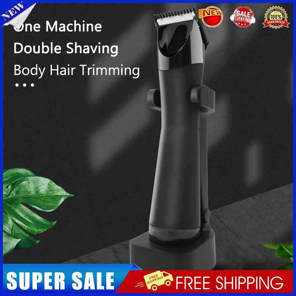 2 In 1 Hair Trimmer Electric Groin Hair Trimmer Waterproof Body Grooming fo