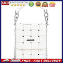 Female Cross-body Mobile Phone Purse Top-handle Bag PU Leather Woven Handbag