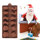 Baking Snowman Chocolate Stocking Tree Silicone Mould Cake Snowman