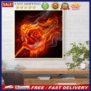 Burning Roses 5D DIY Diamond Painting Kits Full Round Drill Wall Decor Art Craft
