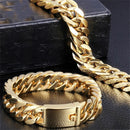 Bracelet Luxury Women Men Link Chain Stainless Steel Hip Hop Cuban Bracelet