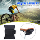 Bicycle Saddle Bag Folding Bike Seat Cushion Toolkit Cycling Pouch (Black) Newly