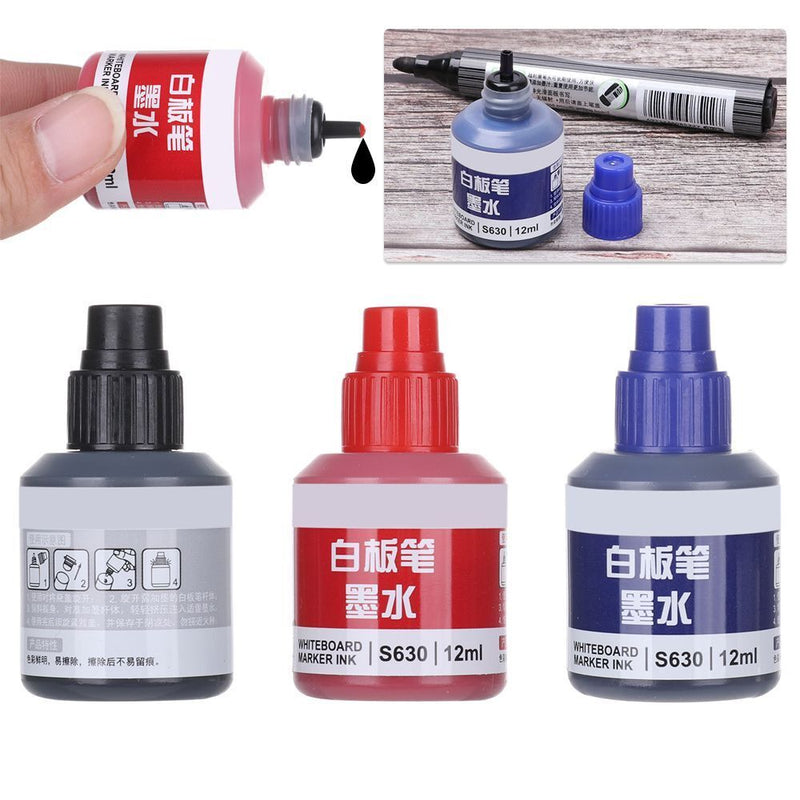 Writing Mark Pen Ink Refills Tool Whiteboard Pen Refill Ink Color Refills