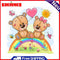 5D DIY Diamond Painting Full Round Drill Rainbow Cartoon Bear Picture Wall Decor
