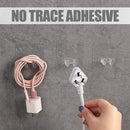 Adhesive Transparent Power Plug Hook Socket Holder Storage Hanger Wire Bracket