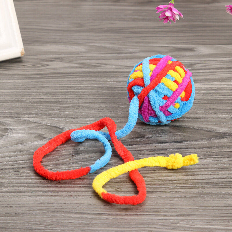 Kitten Molar Chew Bite Toys Cat Plush Round Ball Toys Interactive Pet Supplies