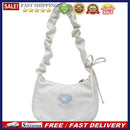 Women Simple Ruched Single Shoulder Bag Female Small All-match Travel Handbags