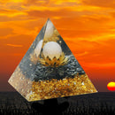 6cm Orgone Pyramid Peridot Crystal Stone Healing Orgonite Energy Chakra (I)