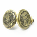 Portable Metal Retro Pocket Watch Compass Zinc Alloy Flip Navigation Compas