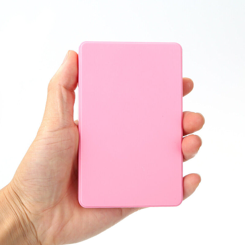 2.5 inch USB 2.0 SATA HDD Hard Disk Drive External Portable SSD Case (Pink)