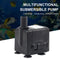 #A 150L/H Submersible Aquarium Ultra-quiet Fish Tank Water Fountain Pump with Pl